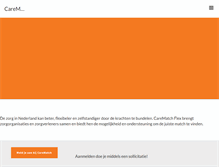 Tablet Screenshot of carematchflex.nl